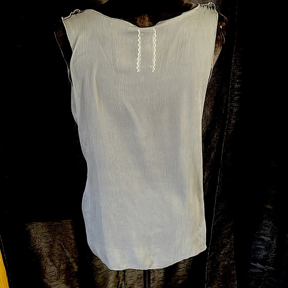 Very Sweet Summer Blouse by Andersen & Lauth Reykjavik. In a Deep Gray Size 38/8 - Picture 3 of 5